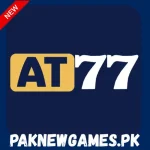 AT77 Game APK 2026 Pakistan earning app interface showing real money deposit and withdrawal review guide