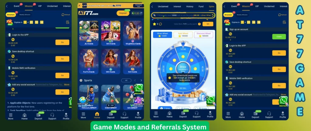 AT77 Game 2026 Modes and Referrals