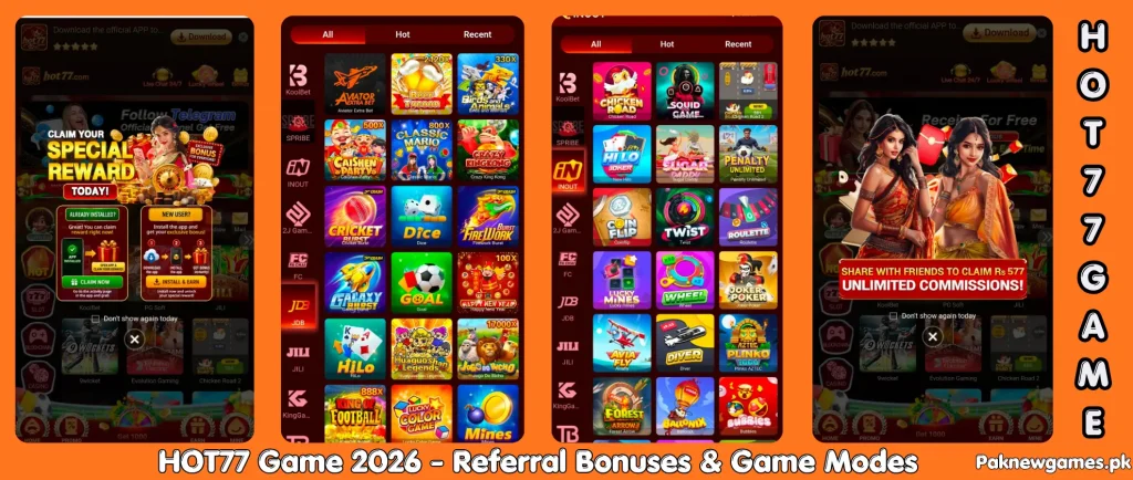 HOT77 Game 2026 latest APK download with multiple game modes