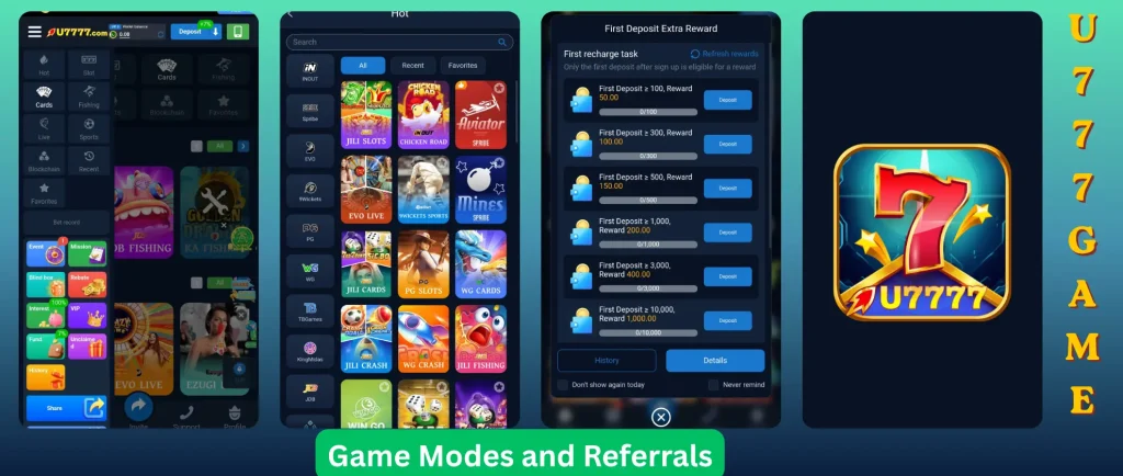 U7777 Game 2026 Modes and Referrals 