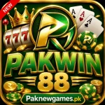 PAKWIN88 Game official logo design featuring bold gaming-style typography representing an online earning and casino-style mobile gaming platform