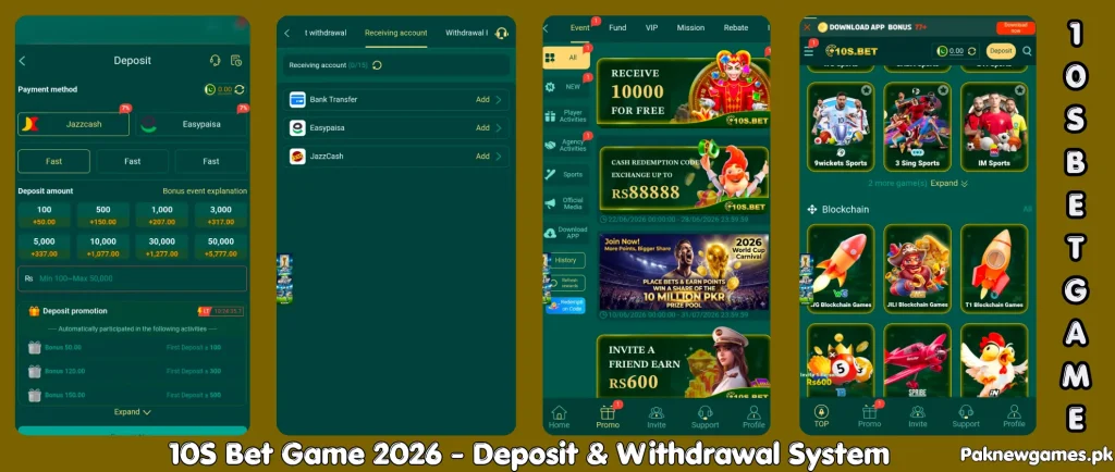 10S Bet Game 2026 latest APK with easy withdrawals and rewards