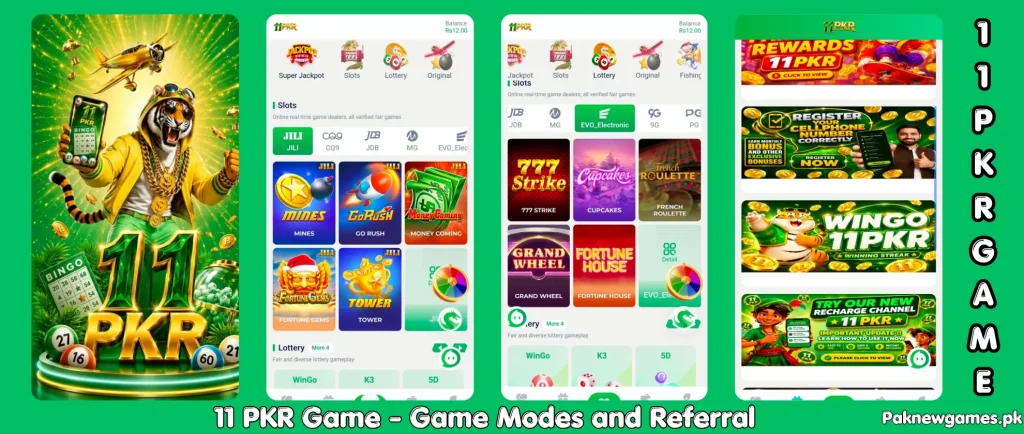 11PKR Game 2026 APK download interface and real cash rewards