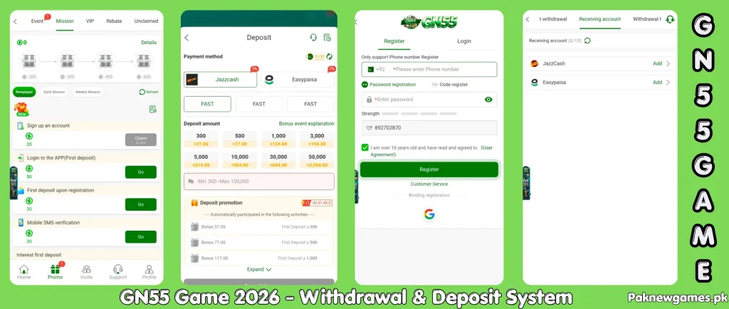 GN55 Game Download 2026 Top Earning App with Fast Cash outs