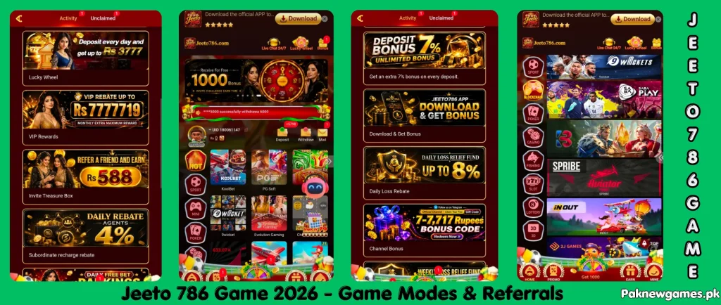 Jeeto786 Game 2026 Latest APK with Bonuses and Cash Rewards